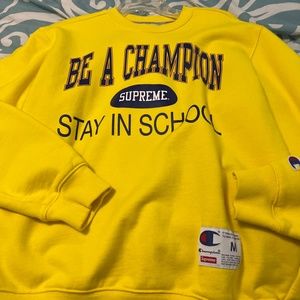 Supreme champion collab sweatshirt
